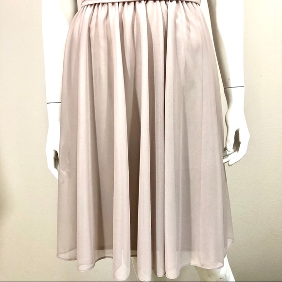 NWT David’s Bridal Beige Bridesmaid Dress - Picture 3 of 14